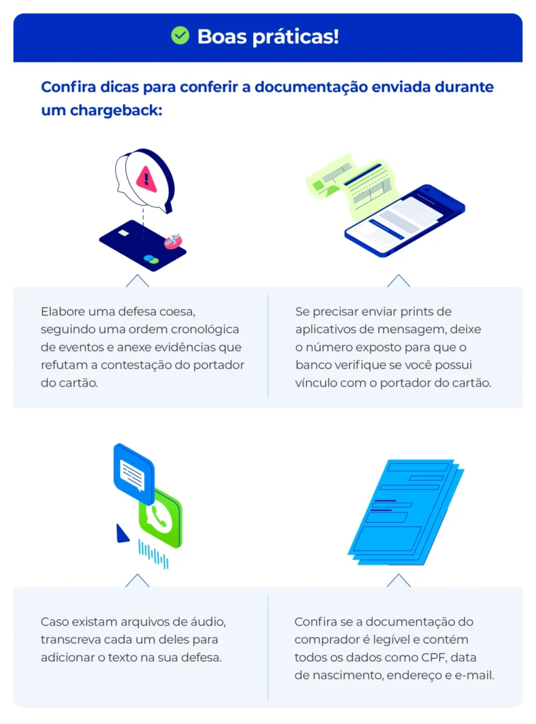 Boas práticas de chargeback para aplicação.