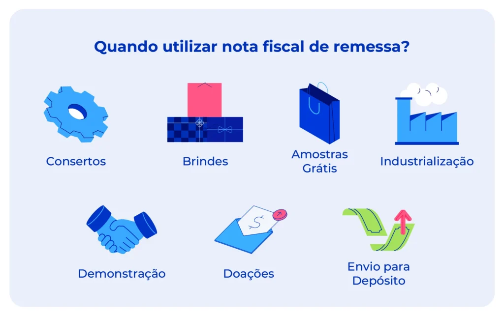 Quando utilizar nota fiscal de remessa