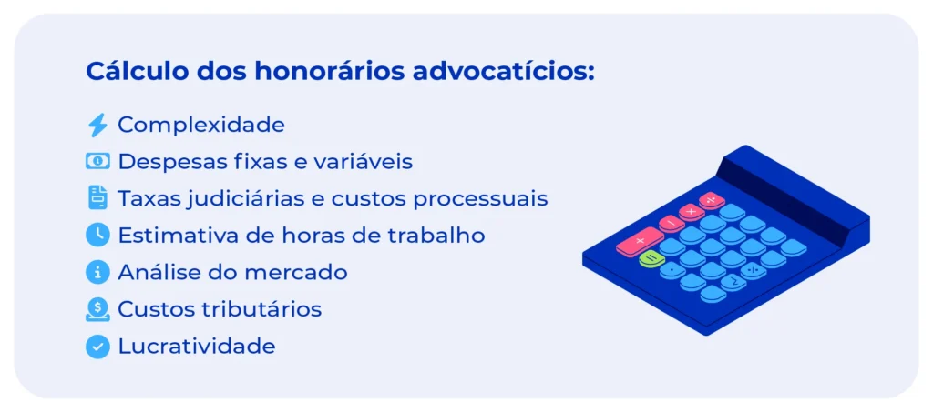 Como calcular honorários advocatícios