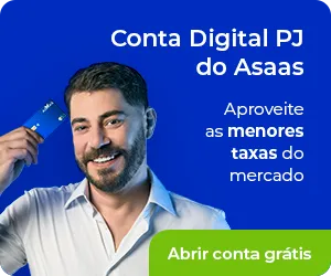 Conta Digital PJ do Asaas Aproveite as menores taxas do mercado Abrir conta grátis