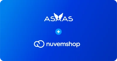 Imagem representa integração entre Asaas e Nuvemshop.