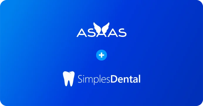 Imagem representando a integração entre Simples Dental e Asaas.