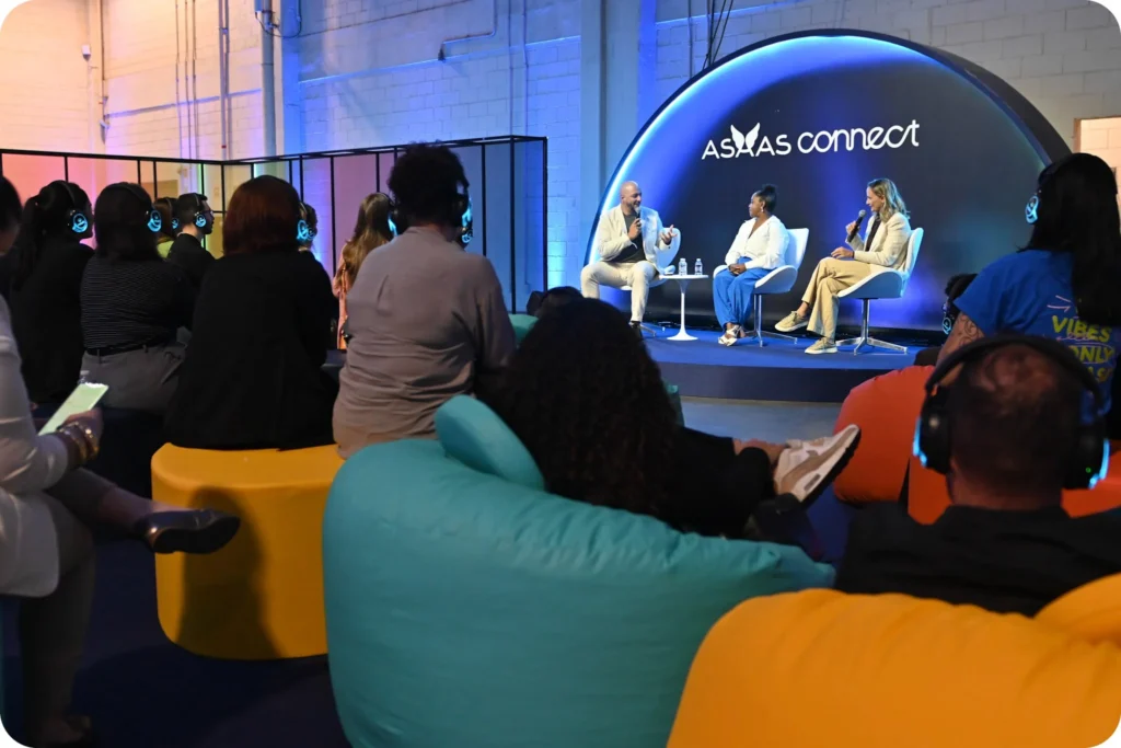 Daiane dos Santos e Fabi Alvim no Asaas Connect 2025