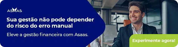 Sua gestão não pode depender do risco do erro manual. Eleve a gestão financeira com Asaas. Experimente agora!