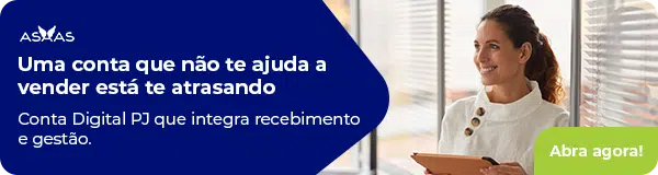 Uma conta que não te ajuda a vender está te atrasando. Conta Digital PJ que integra recebimento e gestão. Abra agora!