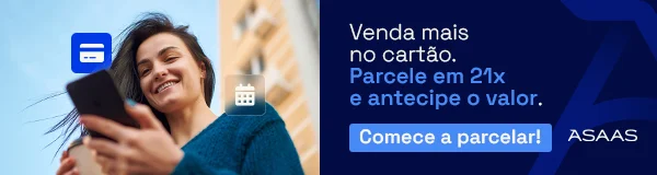 banner cobrança por cartão Asaas
