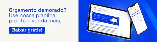 Banner Planilha de Orçamento