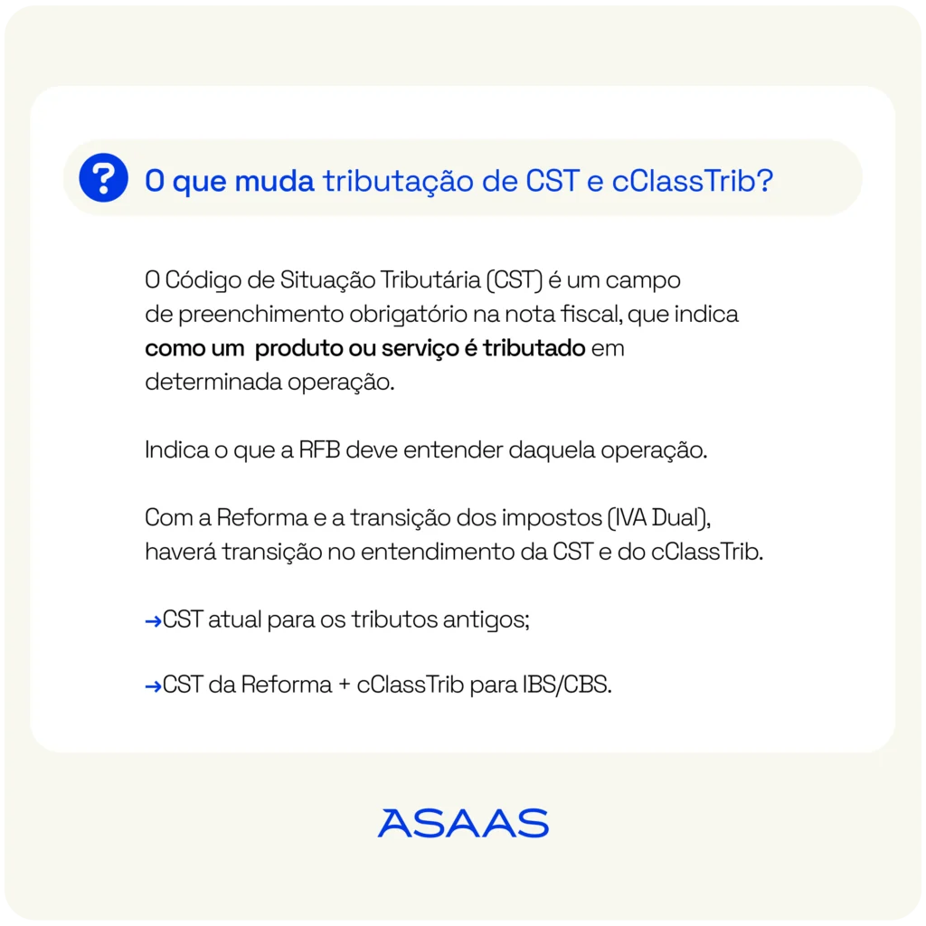 O que muda na tributação de CST e cClassTrib?