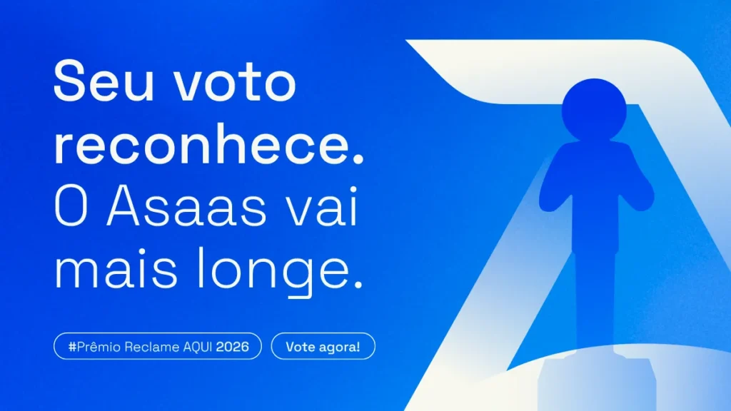 Asaas concorre ao Prêmio Reclame Aqui 2026